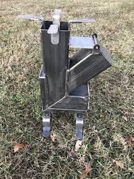 Stainless Steel Accessorized Rocket Stove Etsy Raketenofen Ofen Selber Bauen Holz Drechseln