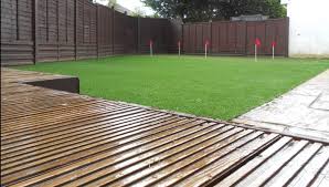 How to put artificial grass on mud. Love The Look Artificial Grass And Decking Trulawn