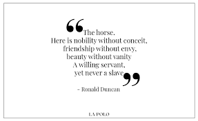Check spelling or type a new query. Top 20 Quotes That Sing Of Horse Love La Polo
