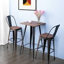 Lyndia 3 Piece Dining Set Pub Table Sets Pub Table And Chairs Bistro Table Set