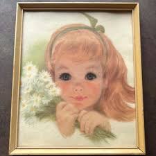 1960's Original NORTHERN TISSUE Kids by Francis Hook 'american Beauties'  9x8.5