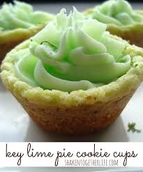 Recipe For Key Lime Pie Cookie Cups These Key Lime Pie Cookie Cups Are Rock Star Seriously Aren T They Gorgeous Desserts Easy Desserts Lime Cookies