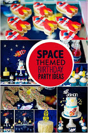 Birthday Party Themes For 10 Year Old Boy A Boy S Outer Space Themed Birthday Party Spaceships And Laser Beams Boy Birthday Party Themes Rocket Birthday Parties Birthday Party Themes