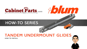 Get your blum tandem 563h series heavy duty undermount drawer slides kit today! How To Install Blum Tandem Drawer Slides Cabinetparts Com Youtube