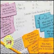 Calendar Task Cards Task Cards Calendar Questions Calendar Math