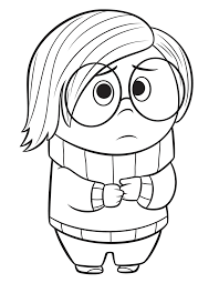 Anger disgust and fear inside out. Sadness Coloring Pages Coloring Home