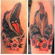 Beetlejuice adam and barbara tattoo. My Fiancee And I Got Matching Beetlejuice Tattoos By Erich Foster Of Rise Above Classic Tattooing In Buffalo New York By Dew22 In Tattoos Beetlejuice Tattoo Tattoos Body Art Tattoos