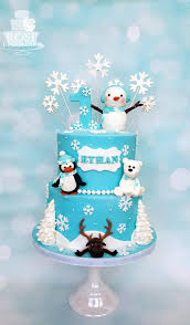 Birthday Party Ideas For 1 Year Old Boy In Winter Winter Wonderland Birthday Cake Winter Wonderland Birthday Winter Birthday Winter Wonderland Cake