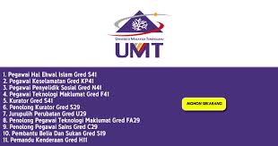 Malezya üniversitesi terengganu tarihi (umt). Permohonan Jawatan Kosong Di Universiti Malaysia Terengganu Umt Kelayakan Pmr Spm Diploma Ijazah
