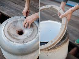 We used stainless steel hardware, which can take the heat of the fire. How To Turn An Old Washing Machine Drum Into A Fire Pit Digital Trends
