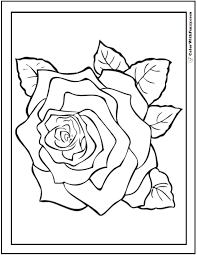 Rose coloring pages for kids. 73 Rose Coloring Pages Free Digital Coloring Pages For Kids