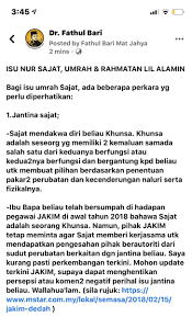Isu haid dan jenaka rogol tak lagi boleh dianggap ringan untuk warga pendidik serta para pelajar sendiri. Sunshine 02 Roslizahasan Twitter