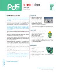 01 Foy No Kimya Bilimi