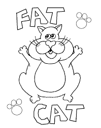 Obesity is a problem in cats. Fat Cat Free Coloring Pages For Kids Printable Colouring Sheets Coloring Home