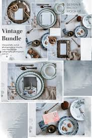 Vintage Bundle Branding Photo Mockup Table Mockup Cookie Etsy Branding Photos Postcard Mockup Vintage Lettering