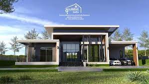 บ านช นเด ยวสวยหล งใหญ 4 ห องนอน 3 ห องน ำ ออกแบบสไตล โมเด ร น ด ไอเด ยบ าน ร ปแบบบ าน สถาป ตยกรรมบ าน บ านโมเด ร น