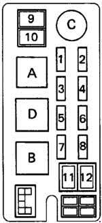In case anyone else needs it, i scanned in the fuse box diagram that is supposed to come in the front fuse box. 89 97 Toyota Hilux T100 Pickup Fuse Diagram