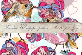 Check spelling or type a new query. Beautiful Floral Pattern In Vintage Style With Birds 325658 Patterns Design Bundles