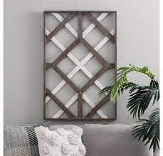 Two Tone Geometric Wood Wall Plaque Kirklands Wood Wall Art Diy Diy Wood Wall Wood Wall Decor