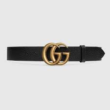 Place the measuring tape at the far end of the belt buckle and pull across to the third belt hole. Black Textured Leather Belt With Brass Double G Buckle Gucci Us