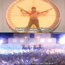 All We Hear Is Radio Ga Ga Radio Goo Goo Pin By Natalie Bisping On Magnificent Mercury Queen Meme Queen Quotes Dancing Queen