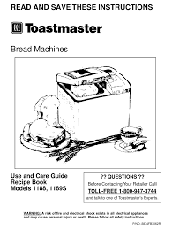 You do the shaping and baking. Toastmaster 1188 Use And Care Manual Pdf Download Manualslib