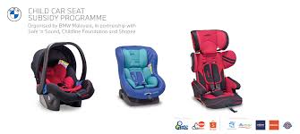 | baby safety car seat, comes with 4 adjustable sitting position, adjustable forward / reverse and swing back safety belt. 2020 05 20 Bmw Malaysia Announces Multi Partnership For Its Child Safety Seat Subsidy Programme With Safe N Sound And Childline Foundation
