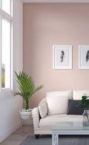 Not everyone has the time or money for a full makeover of their living room. Minimalist Living Room With Pink Accent Wall Pastel Living Room Pink Living Room Living Room Wall Color