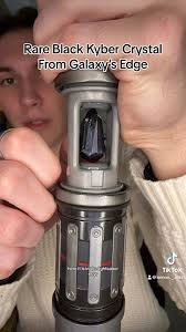 Black Kyber Crystal In The Lightsaber #starwar #lightsaber #kybercrystals