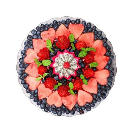 Buy Love Paradise Fruits Platter 33cm Premium Fresh Fruits UAE – Gulf Fruits