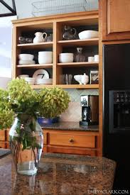open shelving in our kitchen emily a