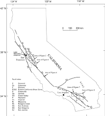 Index Map Of The San Andreas Fault System In California Showing The Download Scientific Diagram