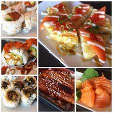 Post Golf Refuelling At Sushi Ginza Bc Roll Spicy Tuna Roll Smoked Salmon Sushi Pizza Unagi Don Spicy Calamari Ro Salmon Sushi Smoked Salmon Sushi Food Photo