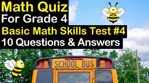 Zoe samuel 6 min quiz sewing is one of those skills that is deemed to be very. Basic Math Skills Test Video Math For Grade 4 Quiz Beez