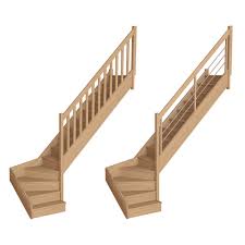 Nos escaliers colimaçons, escamotables, ou encore droits. Escaliers 1 4 Tournant Bas Livraison Rapide Escaliers Bois