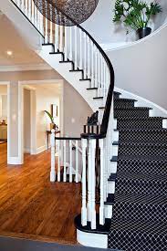 They add a warm look to the home and are very easy to attach. Elegant Carpet Stair Treads In Staircase Contemporary With Carpet Stairs Next To Curved Staircase Alongside Patterned Carpet And Banister