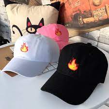 Fire Emoji Embroidery Baseball Cap Pastels Pastel Patches Ulzzang Southkorean Koreanfashion Fashion Hat Designs Baseball Hats Embroidered Baseball Caps