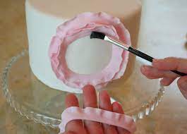 How To Make Fondant Ruffles Diy Wedding Cake Fondant Ruffles Rose Cake