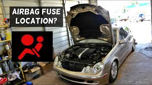 Mercedes W211 Airbag Fuse Location Replacement Youtube