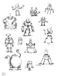Black And White Cartoon Robot Head Robot Sketch By Darkzside On Deviantart Robot Sketch Robots Drawing Robot Cartoon