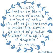 More like this · i receive the crown of beauty instead of ashes. Isaiah 61 3 Beauty For Ashes 176 In Due Time