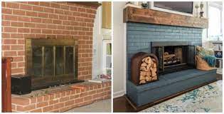 How To Paint A Brick Fireplace The Right Way Lovely Etc