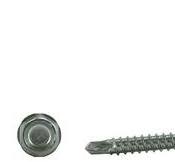 Stainless #6 x 1 Inch Hex Washer Head Self Drilling Sheet Metal Tek Screws  with Drill Point, 410 Stainless Steel, Self Driller, 100 Pieces (#6 x 1 ...