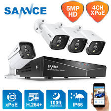 View your cameras from virtually anywhere! Sannce 4ch 5mp Xpoe Hd Video Surveillance Camera System H 264 Nvr With 4x 5mp Ip Cameras Outdoor Waterproof Security Nvr System Priparax Com