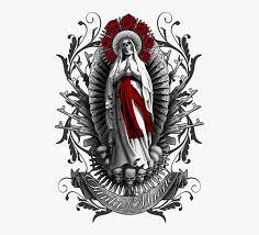 Maybe you would like to learn more about one of these? Design Santa Muerte Tattoo Hd Png Download Kindpng