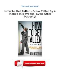 Jual produk buku grow with english 4 murah dan terlengkap agustus. Ebook Free How To Get Taller Grow Taller By 4 Inches In 8 Weeks Even After Puberty Pdf Puberty Growth Hormone