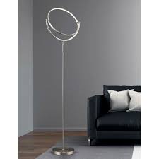 Circula 75 H 28w Dimmable Led Floor Lamp Silver Homeglam Floor Lamp Led Floor Lamp Cool Floor Lamps
