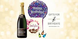 You can order flowers for birthdays with added gifts, such as balloons, cuddly bears and it was my birthday, not quite a milestone like a 40th or 60th birthday but it was so nice of her to be thinking. Birthday Champagne And Balloon Delivery Sparkling Direct