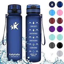 amazon com kollykolla sports water bottles 32 oz 27oz 17oz 12oz reusable plastic water bot water bottle reusable plastic water bottles sport water bottle