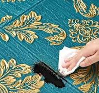 Custom 3D Relief Wallpaper Waterproof and Moisture-Proof Wall Sticker  Bedroom Living Room PVC Self-Adhesive Wallpaper